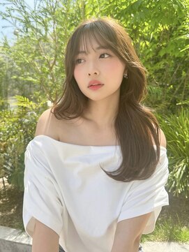 シーシンジュク 新宿南口(Sea shinjuku) 韓国風前髪×ショコラアッシュ【髪質改善/ふんわりカール/新宿】