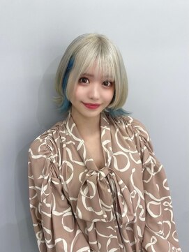 ペレ 渋谷(PELE) 黒髪/グレーベージュ/ハイトーン/ブリーチ/渋谷