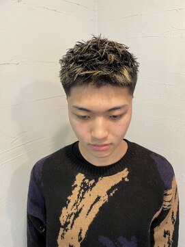 ビーバイエイトジェンツ(Bee by EIGHT GENTS) カルマパーマ/ベリーショート/ダークアッシュ/ニュアンスパーマ