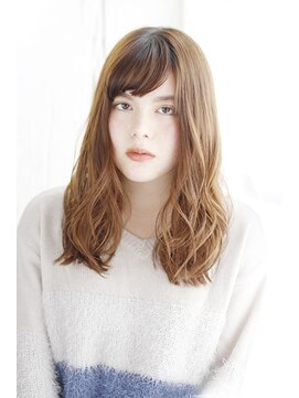 シュシュット(chouchoute) レイヤーカットウェットヘアデザインカラーオリーブベージュ/096