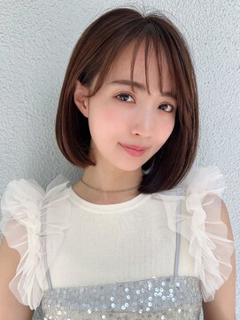 アフロート ディル(AFLOAT D'L) 20代30代40代大人かわいい 小顔 前下がりボブ  ひし形シルエット