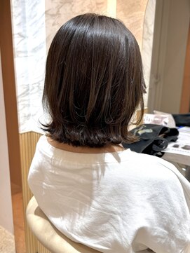 ロンド エスポワール 錦糸町(Lond espoir) ◯黒髪小顔ボブルフネビージュワンレンくびれカットレイヤーボブ