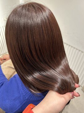 アニュー 蕨店(ANEW) メンテナンス艶ブラウンカラー×髪質改善トリートメント［蕨］