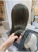 脱白髪ぼかしオリーブベージュ