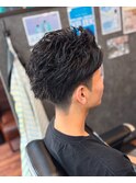 フェザーパーマショートスタイル