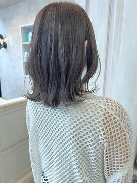 キャアリー(Caary) 福山市美容室Caary夏カラー透明感ブルーグレージュミディアム