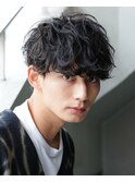 モテる黒髪ネープレスショート束感モテ髪ワックスなしマッシュ