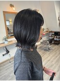 切りっぱなしボブ