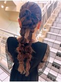 ツイン編みおろし