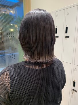 セイドット オモテサンドウ(Say. omotesando) Say.切りっぱなしボブアッシュブラックグレージュカラー表参道