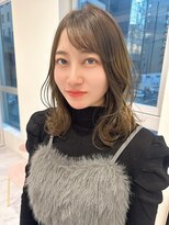 モナ 髪質改善(MONA) 【MONA】オリーブベージュ/ナチュラル巻き方/くびれ巻き