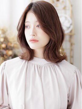 カバーヘアアンドスパ ブリス 浦和(COVER HAIR&SPA bliss) ブリーチなし外ハネくびれミディアムレイヤーa浦和20代30代40代