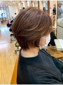 ショートレイヤー×ナチュラルブラウン【河内花園駅】