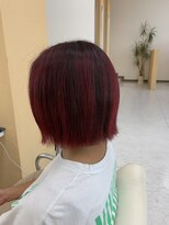 ヘアポジション 五所川原店(HAIR Position)&nbsp;ハイライト×赤