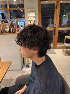 メンズクル(men's quru.) 波巻きパーマ波巻きツイストスパイラルパーマメンズカット勝川駅