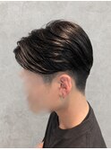 センターパート×ニュアンスパーマ[五井/市原/メンズ/フェザー]