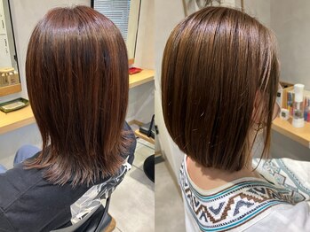 ヘアーサロン オレオ(OREO)の写真/【オシャレ染め、白髪染め】を繰り返してきている髪には、自宅での再現性を高める為にも修復作業が大切です
