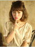☆あんにゅい～ルーズまとめ髪☆極太裏編み込み☆