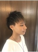 自然なショートストレート