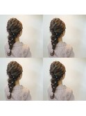 【e.ll grande】結婚式にオススメ！編み込みヘアアレンジ