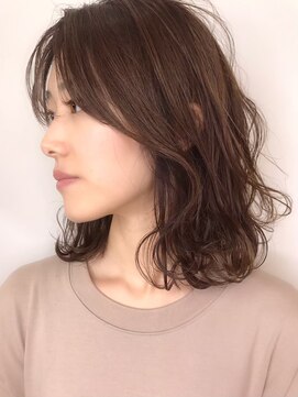 ロッカ ヘアーイノベーション(rocca hair innovation) セミロング×ニュアンスパーマ/アンニュイヘア/抜け感ヘア