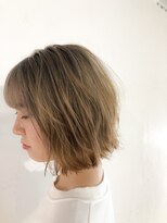 アンフィフォープルコ(AnFye for prco) 【AnFye for prco】ハイトーンゆるボブヘア