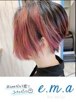 エマヘアデザイン(e.m.a Hair design) コーラルピンク