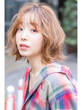 ケイト(kate) 【kate 】大宮 アプリコットベージュ×外ハネボブ