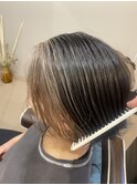 ボブでのフレーミングカラー