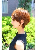 【渡辺】ショートグラデーションカラーペールベージュ
