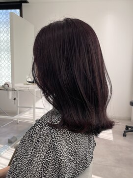 ヨーク(YOKE) 【 YOKE 】ラベンダーピンクミディアムくびれレイヤー小顔韓国