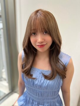 ノク(nok) シアベージュ　ヨシンモリ　セミロング_大人ガーリー