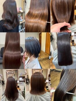 ヘアラビットハッチ(hair Rabbit hutch)の写真/[アルカリ・酸性]矯正の弱点を克服した新縮毛矯正！半年先もサラサラで柔らかく艶やかな髪に