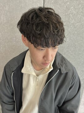ニアウ 太田店(Niau) メンズパーマニュアンスパーマ波巻きスパイラルパーマ眉毛群馬