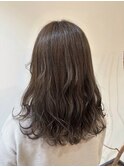 白髪染め+オリーブグレージュ☆