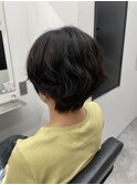 ダークブラウン×くびれショート