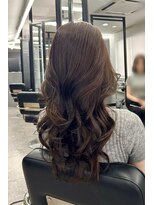 ランズ(LANDS)&nbsp;グレージュ×レイヤー【韓国ワンホンヘア 大阪 梅田】