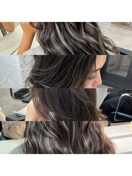 ブレンド 渋谷(BLend) 黒髪ボブルフネビージュ小顔ワンレンスペインカール