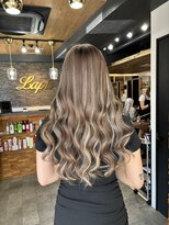 ラピス 横浜(Lapis)&nbsp;ミルクティーベージュシールエクステハイライトブリーチカラー