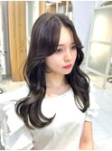 韓国スタイル/ナチュラルくびれヘア_くびれ巻き_レイヤーカット