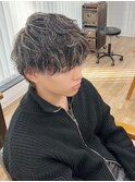 韓国風マッシュ×ハイライト ニュアンスパーマ
