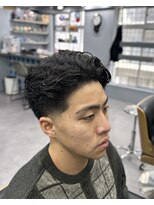 アイコン ブルー メンズ(I-CON #blue MEN'S)&nbsp;ナチュラルスタイル×テーパーフェード【池袋フェード】