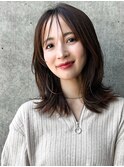 ☆ミニボブ鎖骨ミディアムボブかきあげボブウルフボブパーマ小顔