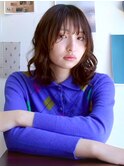 ブラウンベージュ 顔周りカット 美髪 艶トリートメント 20代30代