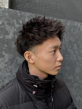 キングオブヘア バイ ノイズ 梅田茶屋町店(KING of hair by NOISM) 短髪パーマ/ピンパーマ/アップバング