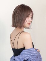 ガーデン 渋谷(GARDEN)&nbsp;小顔大人ボブ暗めカラーミディアムデザインカラー