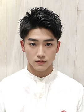 アース 天満橋店(HAIR & MAKE EARTH) 冬ツーブロック◎大人爽やかビジネス七三ショート