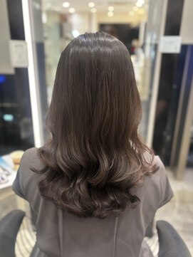 アピッシュ ギンザ(apish ginza) 韓国風コテ巻きパーマ×うる艶ロング