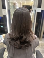 アピッシュ ギンザ(apish ginza) 韓国風コテ巻きパーマ×うる艶ロング