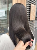 オーガニック リブ 川越(organic+live)&nbsp;夏◎髪質改善赤み消しカラーロング×ツヤ感ラベンダーグレージュ